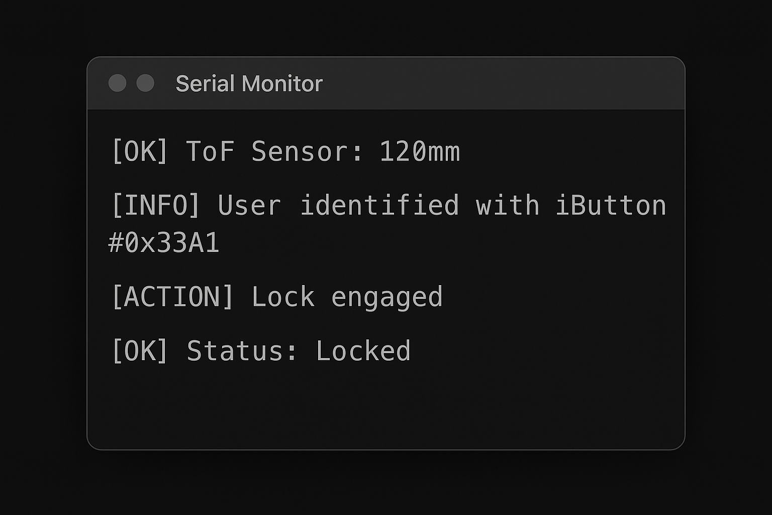 Serial monitor